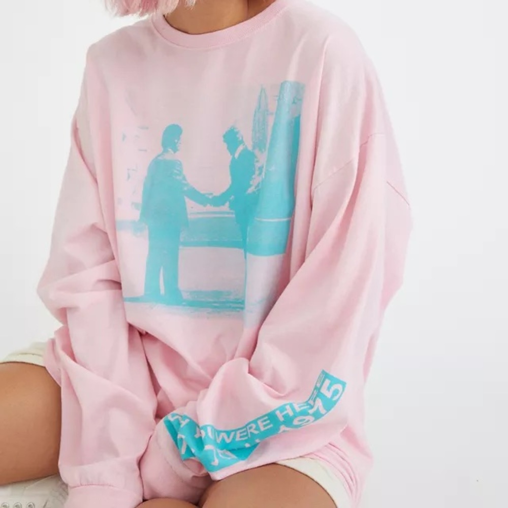 urban outfitters pink floyd graphic long sleeve tee